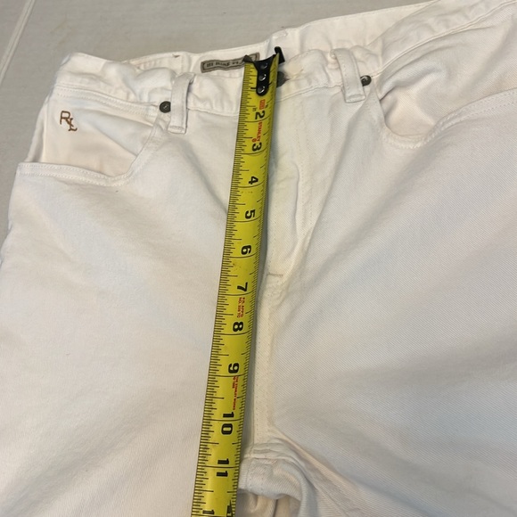 RALPH LAUREN WHITE HIGH RISE FLARE JEANS SIZE 28 - Picture 14 of 17